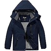 Spmor Boys Waterproof Ski Jacket Warm Coat Windproof Winter Snowboarding Jacket