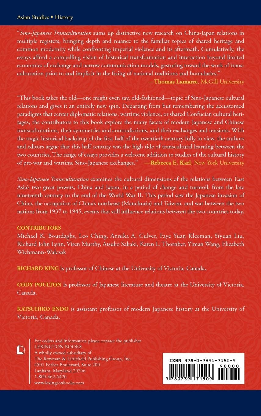 Sino Japanese Transculturation Late Nineteenth Century To - 