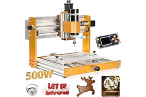 3018 Pro Ultra CNC Machine 500W All-Metal CNC Router Machine, Upgraded 3 Axis Engraver Machine Limit Switches & Emergency-Sto