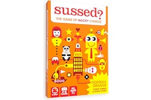 SUSSED The Wacky ‘What Would You Do?’ Social Card Game - Kids Stocking Stuffer & Fun Gift - Ages 7 and Up, 2-8 Players - Orange Deck