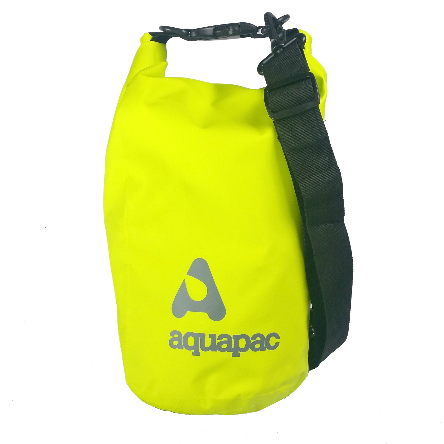 Aquapac Heavyweight Waterproof Drybag with Shoulder Strap, 7l Green, Made in the UK, Travel Essential, 5 Year Warranty, Eco Friendly, Watersports, Hiking, Mountain Biking, Running Accessory