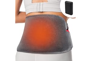 Comfheat Cordless Back Heating Pad for Lower Back Pain, 10000mAh Battery Powered Heated Back Wrap for Back, Cramps, Menstrual