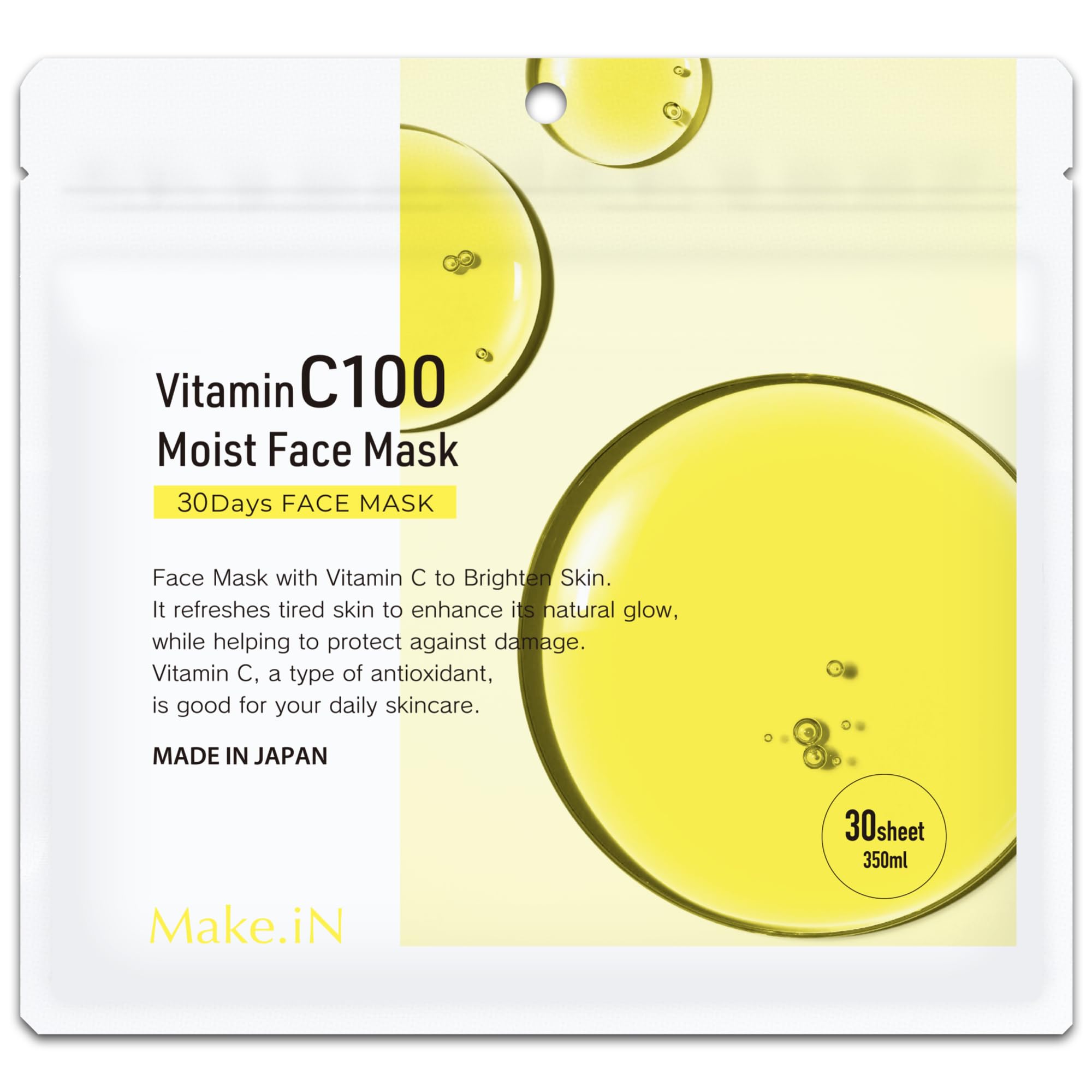 Make.iN Vitamin C 100 MOIST FACE MASK 30 pieces