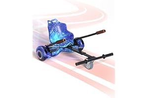 SIMATE Seat Attachment Combo, Go Kart Accessories with Adjustable Frame Length for 6.5" 8" 10" into Self Balancing Scooter, Ideal Gift for Kids & Adults