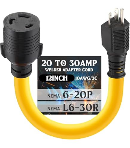 Parkworld 63586 Adapter Cord NEMA 6-20P to L14-30R Twist Lock 4