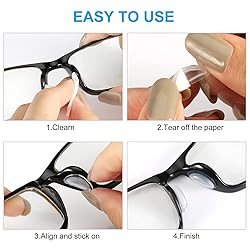 SURMAP Eyeglass Nose Pads, Comfort Soft Silicone