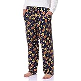 INTIMO Curious George Men's Yellow Hat Sleep Tossed Print Pajama Pants For Adults