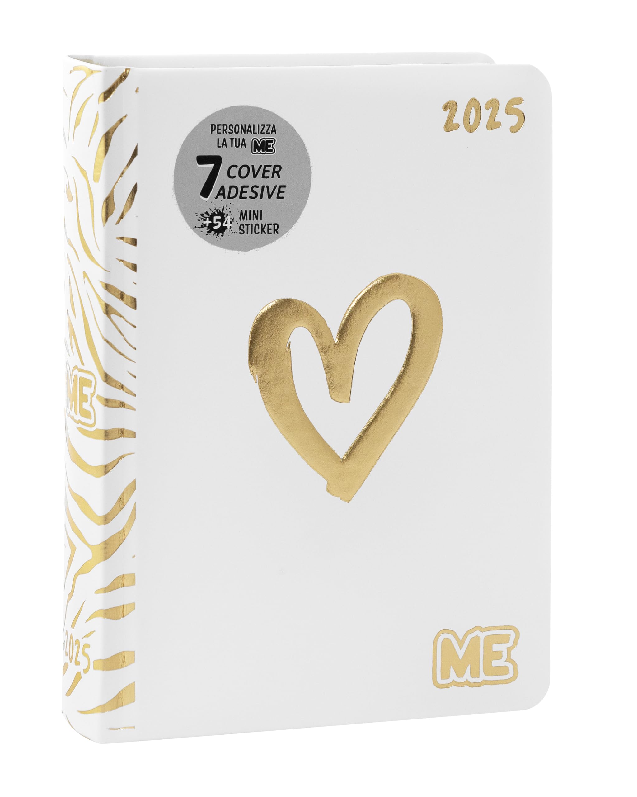 Franco Cosimo Panini ME Luxury Edition 16 Month Medium Daily Notebook with Soft Cover with Embossed Graphics and 512 Pages, Ideal for Middle School, High School and College, 12 x 16.5 cm