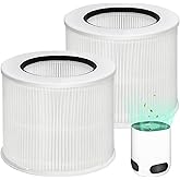CHAMONNY 12020 Filter Replacement, Compatible with Clorox Tabletop Smart Air Purifier 11020 & 11021, 200 Sq. Ft. Capacity, 2Pack (12020 Filter)