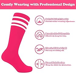 Sarfel Kids Soccer Socks - Girls Toddler 5T Youth