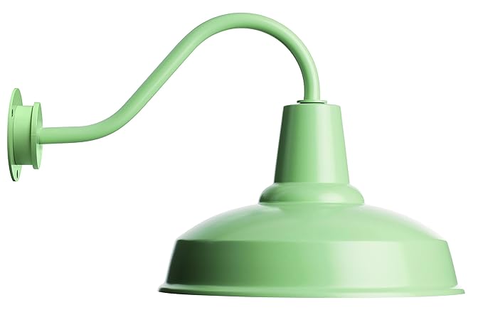 Eleanor Home Barn Lamp Aluminium 60 W Light Green Amazon Co Uk