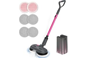 VMAI Cordless Electric Mop for Floor Cleaning,Up to 60 mins Removable Rechargeable Battery,Water Sprayer Mop with 300ML Water