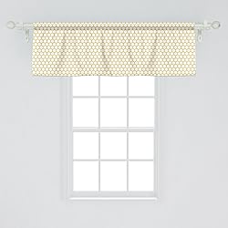 Ambesonne Yellow and White Window