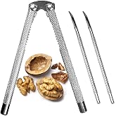 Nut Cracker Set, Nutcracker Tool, Lobster or Crab Cracker | Heavy Duty Metal Nut Cracker For Walnuts, Pecans &amp; Almonds. Dual Purpose Seafood Cracker Tool For Crab Legs &amp; Shellfish.