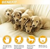 BYETOO Pet Grooming Glove Deshedding Massage Mitt for Dogs Cats 2 Pack view 4