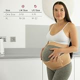 BABYGO 2 in 1 Pregnancy Belly Band Support Nude Plus Size Pelvic Belt view 6