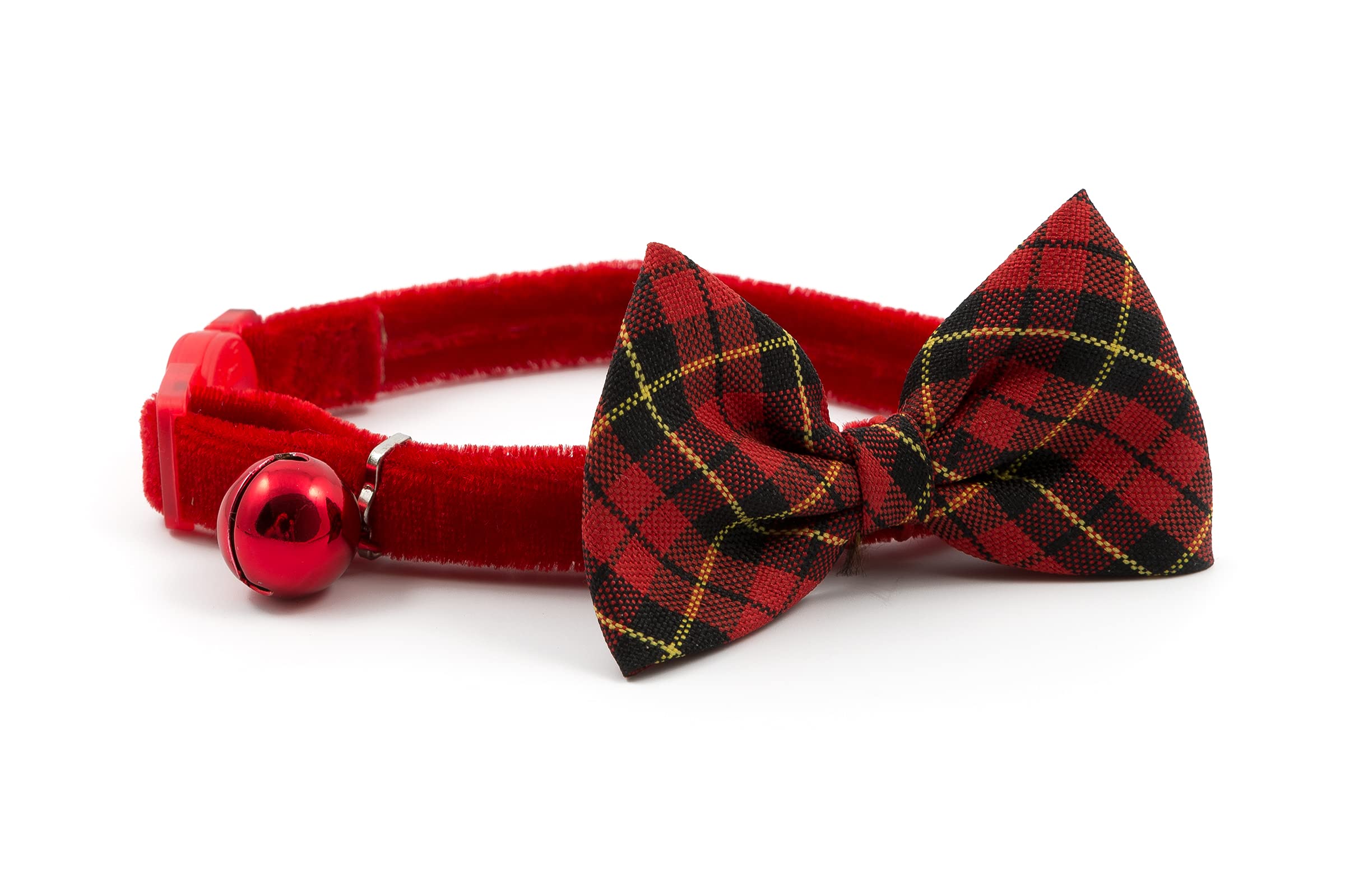 Ancol Vintage Bow Safety Cat Collar, Tartan