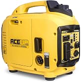 Aceup Energy Super Quiet 1500 Watt Portable Inverter Generator, Small Gas Generator Ultralight for Home, EPA Compliant