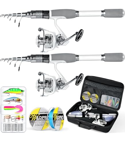 Amazon.com: YNWDBY Fishing Pole Purple Fishing Rod Combo Telescopic Fishing  Rod and Spinning Reel Fishing Line Full Set Portable for Travel Fishing  Fishing Rod Combos(2.4M Rod-4000 Reel) : Sports & Outdoors