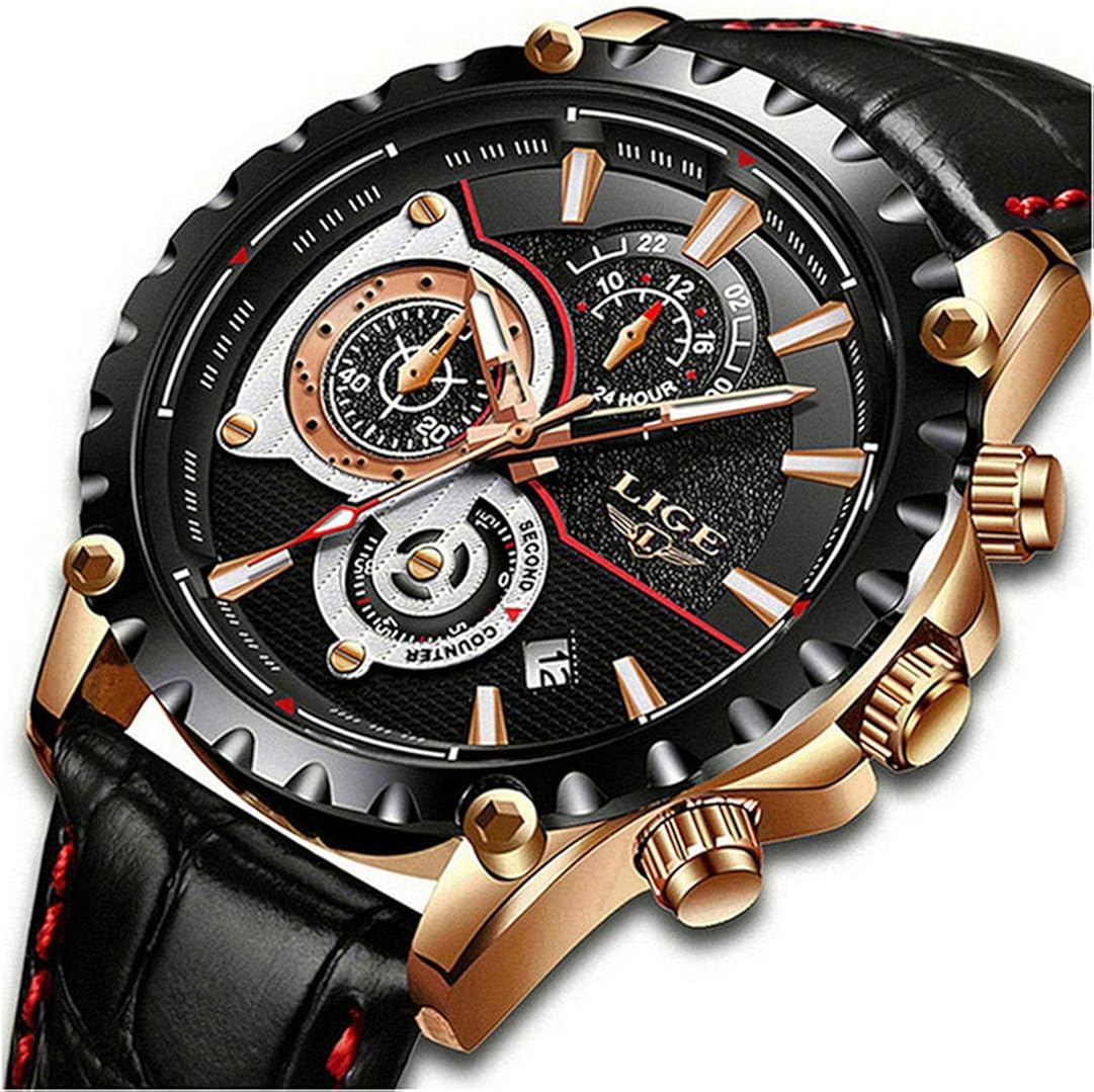 Montre LIGE Chronographe Sport étanche - Neuf Avec étiquettes - Pour Homme