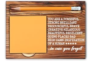 MFOMFO Inspirational New Job Gifts for Women Coworker, Job Promotion Gifts for Women, Affirmation Gift for Coworker Employee Nurse Friend, Mental Health Office Home Self-Stick Note Pad Holders-LBB03