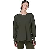 Sweaty Betty Women's After Class Cropped Crewneck Sweatshirt Sweatshirt, Nori Green, X-Small
