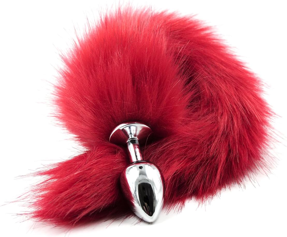 Silicone Fox Tail Couple Game Props Toy Tail Plug