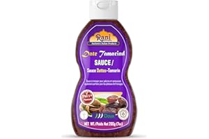 Rani Dates & Tamarind Sauce 7oz (200g) Glass Jar, Ready to eat, Vegan ~ Gluten Free | Non-GMO | No Colors | Indian Origin