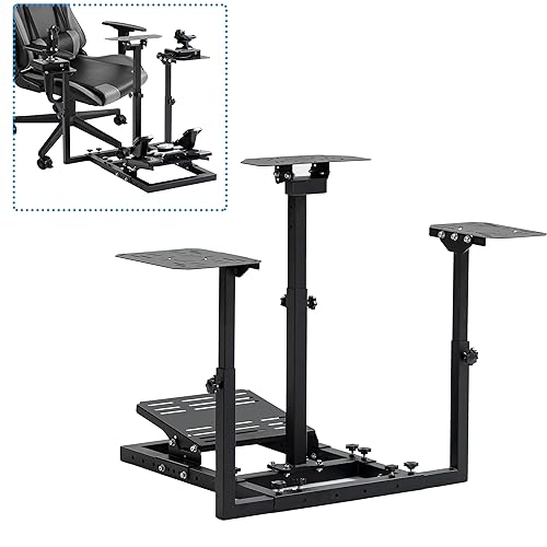 Anman Foldable Flight Simulator Cockpit - Adjustable Racing & Flight Stand