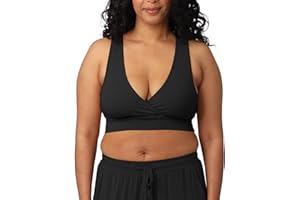 Kindred Bravely French Terry Nursing Bra for Breastfeeding and Sleep, Racerback Crossover, Soft and Stretchy Maternity Bra