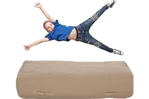 Foamma Crash Pad 15" x 44" x 72", Tuscany- Sensory Crash Pad with Foam Blocks for Kids and Adults, Crash Mat for Kids to Jump, Play or Relax - Bean Bag Bed for Indoor and Outdoor, Large Floor Pillow