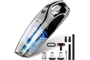 Upbooz Handheld Vacuum Cordless Rechargeable Portable Car Vacuum, 7500Pa Powerful Suction Mini Hand Held Vacuum, 670ML Cup Lightweight Small Vacuum Cleaner for Car/Office/Home, Pet Hair