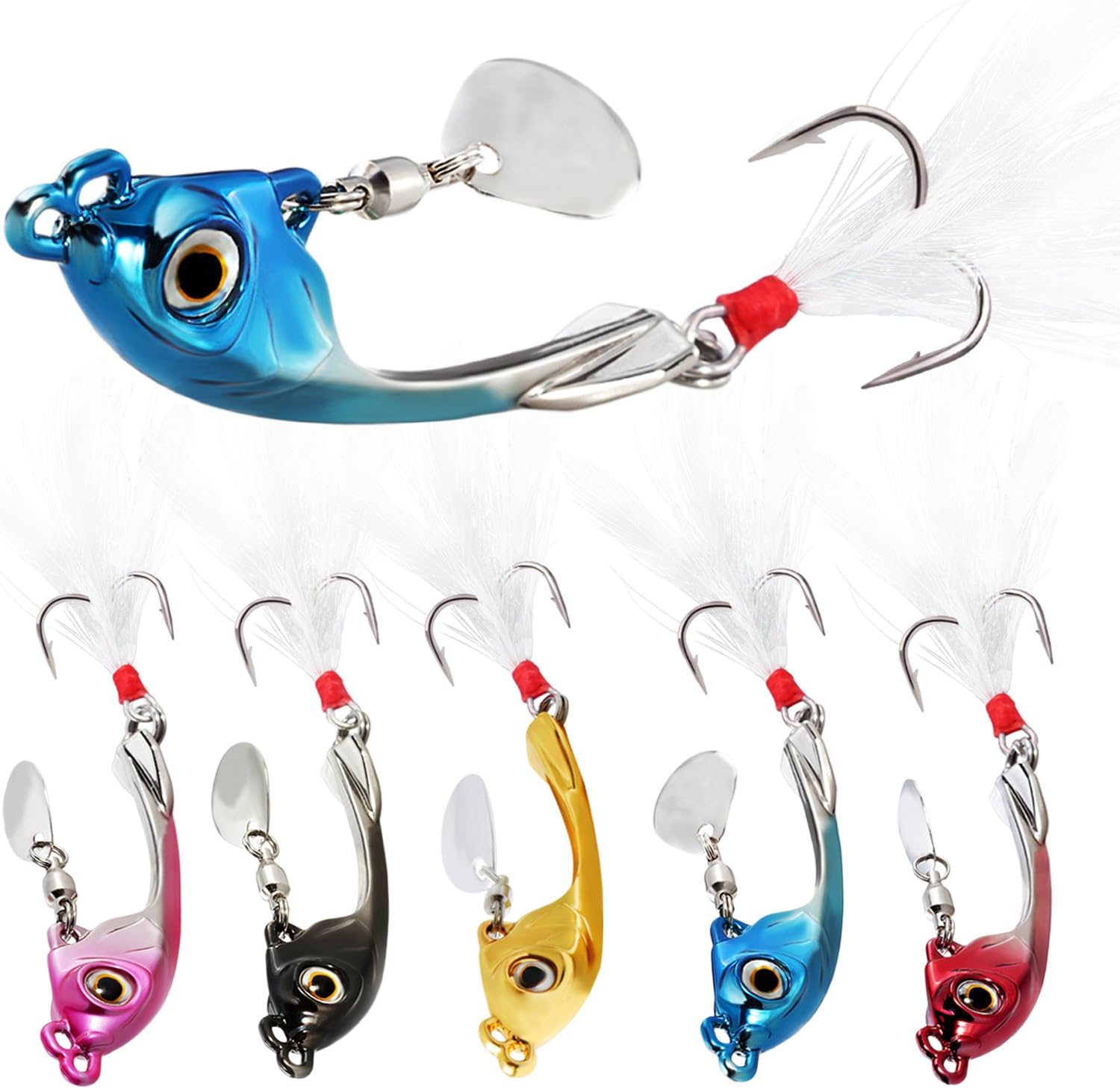 Leurres De Pêche Cuiller Métal Holographique - Poids 7g à 40g, Pour Maquereau, Bar, Gros Poissons
