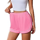 Ekouaer Pajama Shorts Women Soft Sleep Shorts Casual Lounge Shorts Cute High Waist Pajama Bottom Comfy Split Side Pj Bottom
