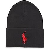 POLO RALPH LAUREN Men`s Big Pony Beanie (B(PP0642-001)/R, One Size)