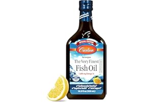Carlson - The Very Finest Fish Oil, Special Edition, 1600 mg Omega-3s, Liquid Supplement, Norwegian Fish Oil, Wild-Caught, Sustainably Sourced Liquid, Lemon, 500 mL (16.9 Fl Oz)