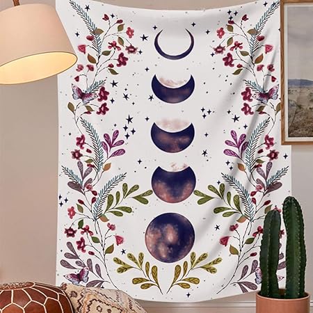 Amazon Co Jp N A ムーンフェイズ タペストリー 壁掛け 月明かり ブラックタペストリー つると花 壁装飾 花柄ブランケット 星空 ホームデコレーション L 70 9ʺl X 90 6ʺw ホワイト Generic Amazon Co Jp N A ムーンフェイズ タペストリー 壁掛け 月明かり ブラックタペストリー つると花 壁装飾 花柄ブランケット 星空 ホームデコレーション L 70 9ʺl X 90 6ʺw ホワイト Generic