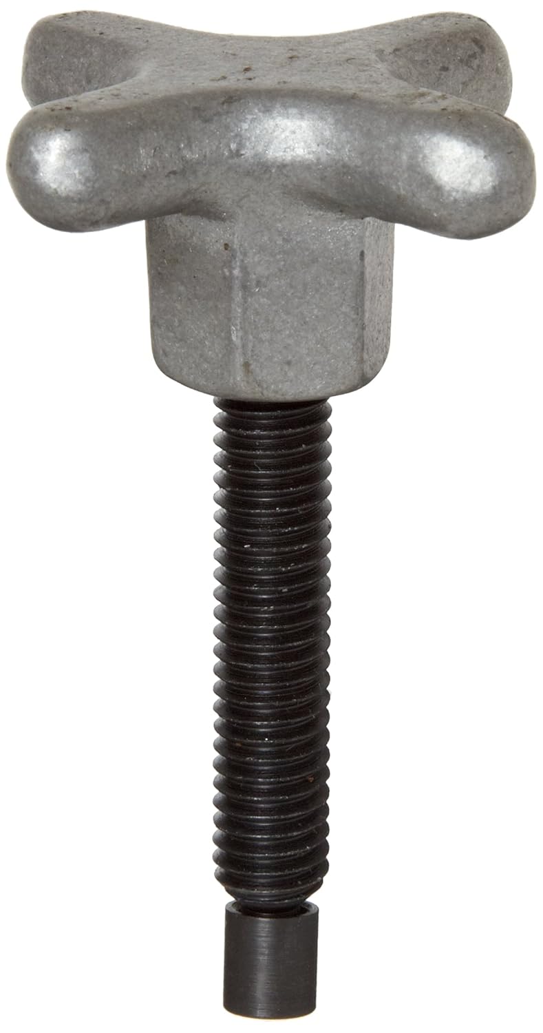 TECO 31142S Hand Knob Swivel Screw Clamp With Small Pad Black Oxide, 3