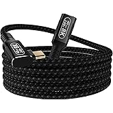 6.6FT/2M 90 Degree Right Angle Plug,Usb C Extension Cable for Thunderbolt 4/3,USB4,Male to Female,40Gbps Transfer, 240W PD Charging, 8K@60Hz Video, Compatible with M_acBook Pro, Dell XPS, Tablet,SSD