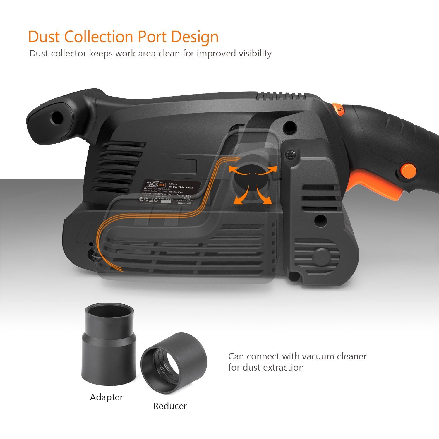 Tacklife Belt Sander, 3 in. x 18 in. Variable Speed Corded Heavyduty