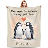 Redditbest Anniversary Blanket Gifts for Women Men, Romantic Gifts for Her Him, Birthday Gifts for Boyfriend Girlfriend, Wedding Gifts for Wife Husband Couple, 60'' x 50''