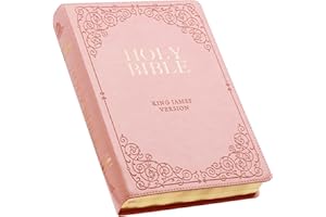 KJV Holy Bible, Giant Print Full-size Faux Leather Red Letter Edition - Thumb Index & Ribbon Marker, King James Version, Pink (KJV Full Size GP Editions)