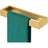 KOKOSIRI Towel Ring Brushed Gold Hand Towel Holder 9 Inch Kitchen Towel Hanger Rack Stainless Steel Bathroom Hardware Wall Mo