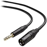 Cable Matters 6.35mm (1/4 Inch) TRS to XLR Cable (XLR to TRS Cable) Male to Male 3 Feet