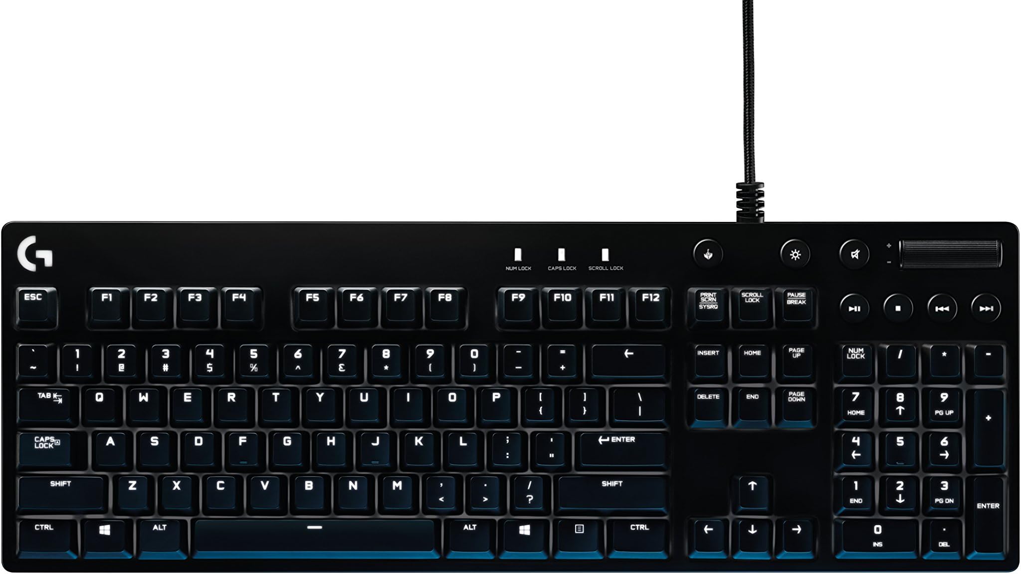 Logitech G610 Orion Brown Illuminated Mechanical Gaming Keyboard, French AZERTY Layout, Black