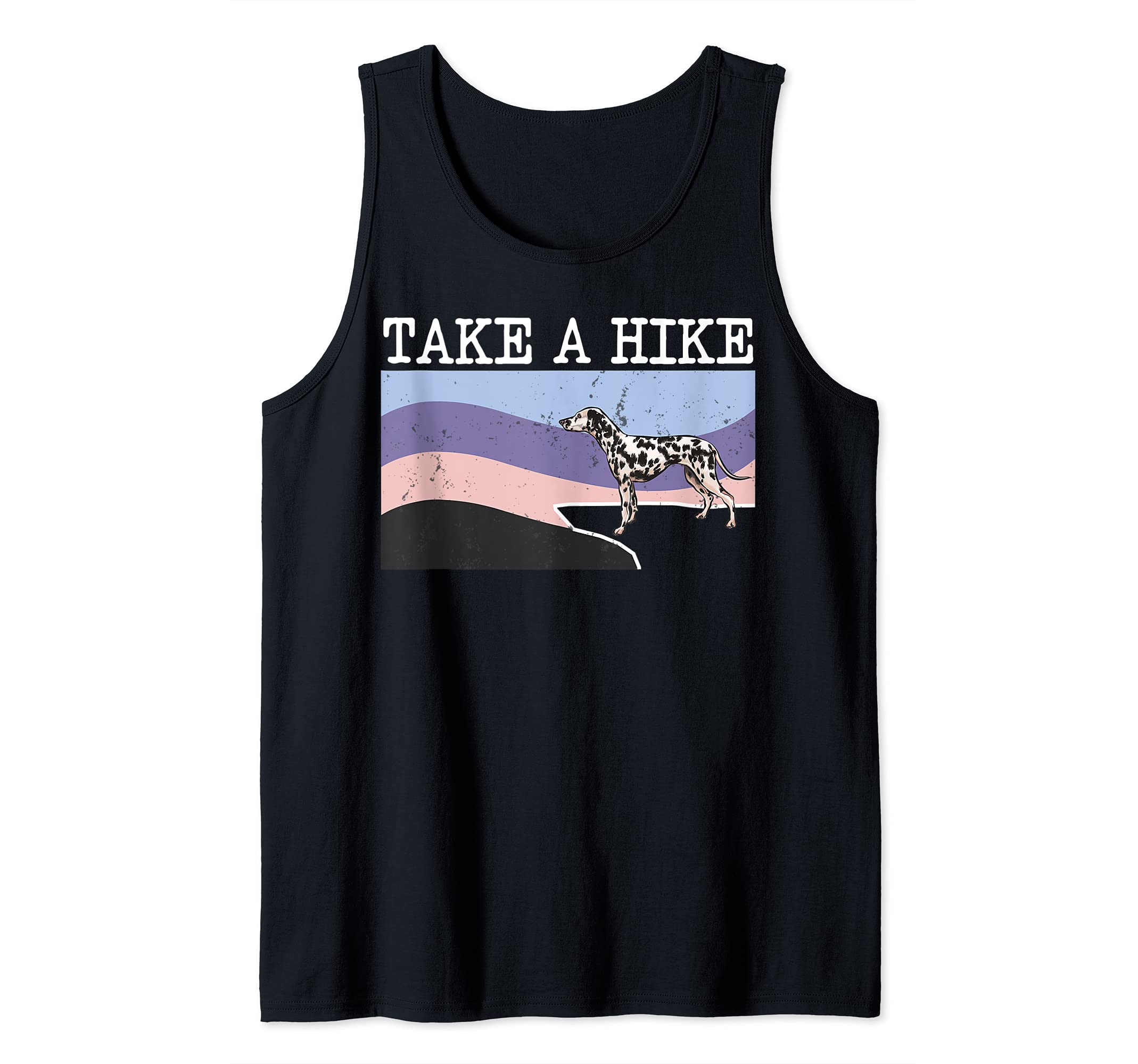Take A Hike Dalmatian Funny Graphic Hiking Tank Top