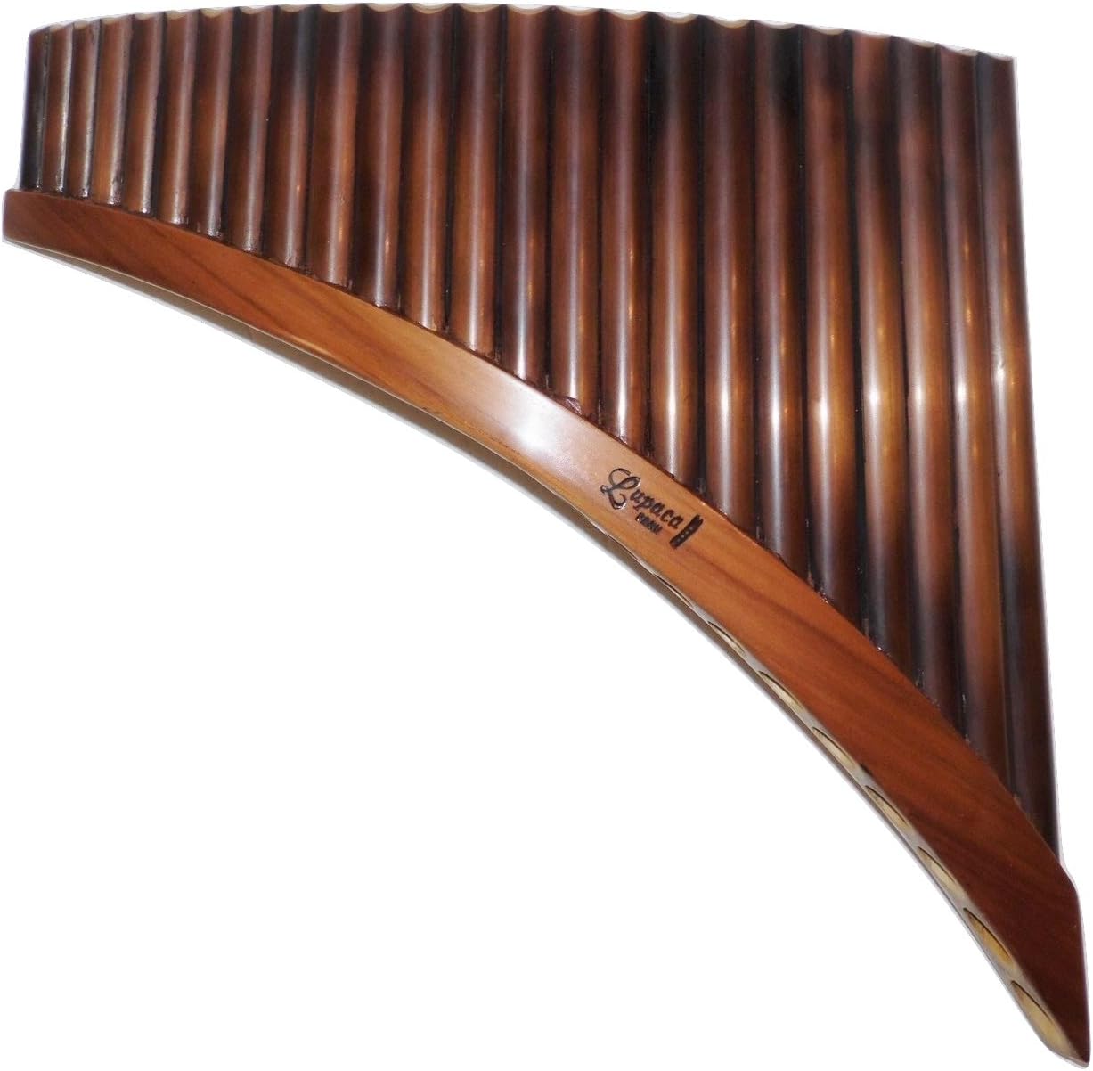 Professional Lupaca Natural Pan Flaute 24 Pipes Left Handed Tunable - Item in USA