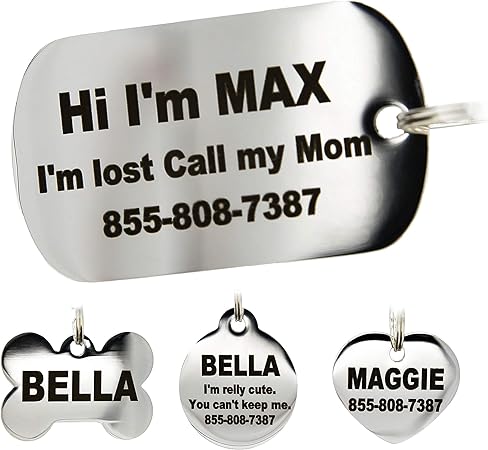 personalized dog id tags amazon