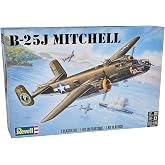 Revell 85-5512 B25J Mitchell 1:48 Scale Model Airplane Building Kit | Item 85-5512, 1:48 scale, 138 parts, skill level 4, detailed B25J Mitchell model airplane building kit for ages 12+