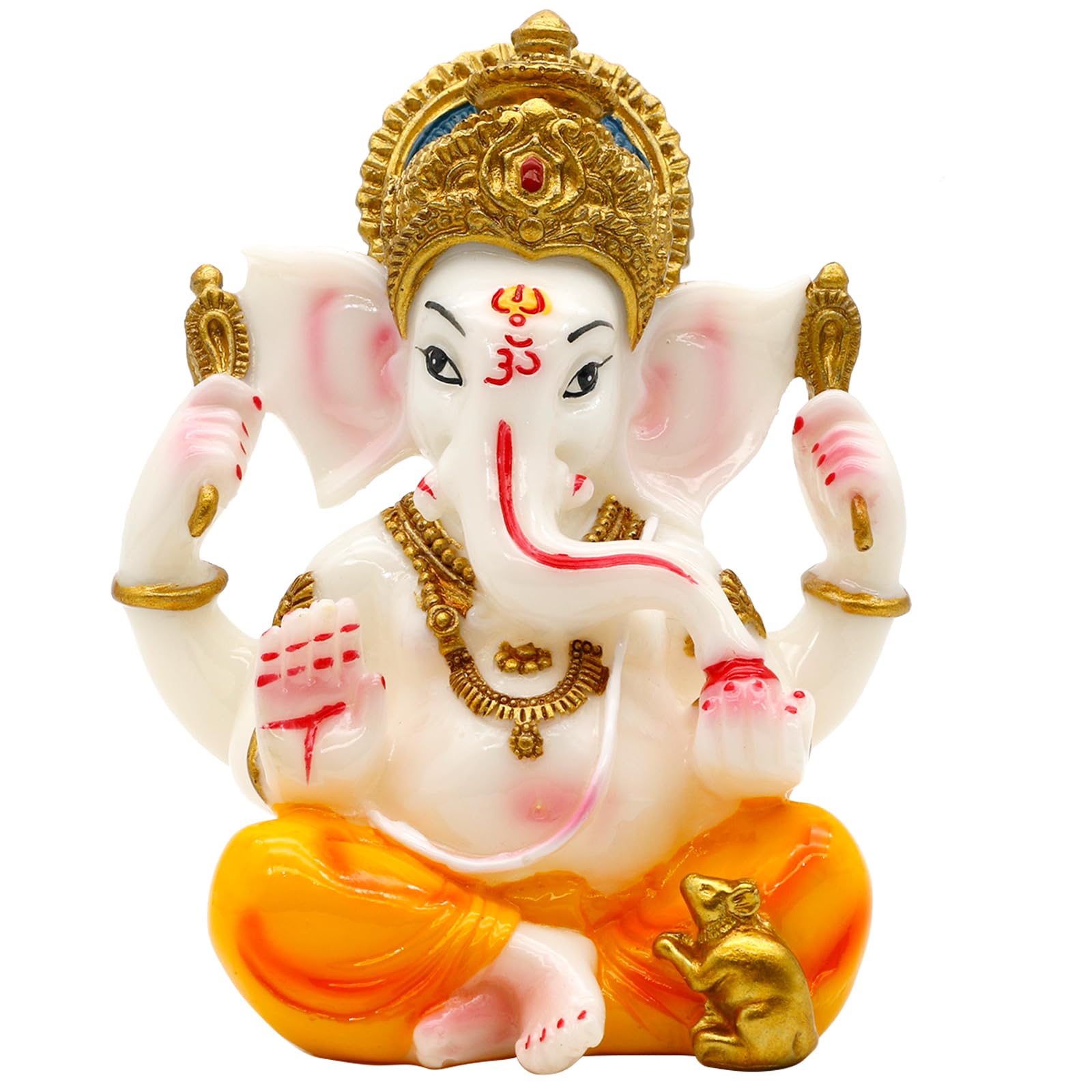 Hindu Lord Ganesha Idol - India Ganesh Statue for Home Temple, Mandir, Pooja, Diwali Gifts, Indian Wedding Return Gifts, Yoga Room Altar Decor
